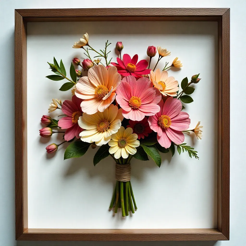 Botanical resin art creation process